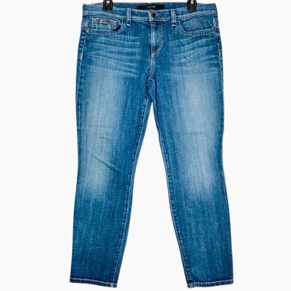 Joe’s Jeans The Cigarette Cuffed Crop Jeans in Blue Wash Women’s 31 - Picture 2 of 11